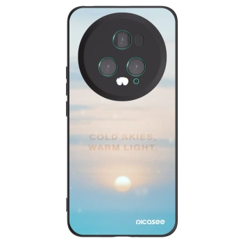 Picasee fekete szilikon tok az alábbi mobiltelefonokra Honor Magic5 Pro - COLD SKIES
