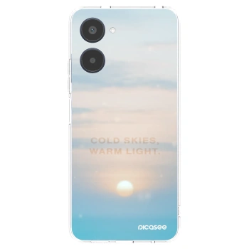 Picasee átlátszó szilikon tok az alábbi mobiltelefonokra Realme 10 4G - COLD SKIES