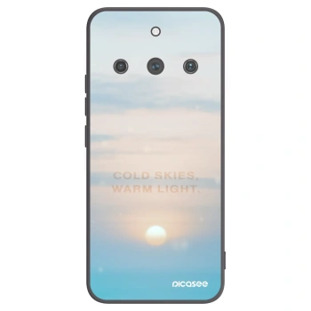 Picasee fekete szilikon tok az alábbi mobiltelefonokra Realme 11 Pro+ - COLD SKIES
