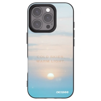 Picasee fekete szilikon tok az alábbi mobiltelefonokra Apple iPhone 16 Pro - COLD SKIES