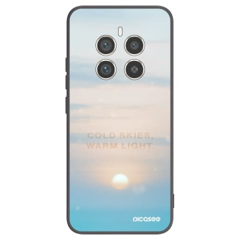 Picasee fekete szilikon tok az alábbi mobiltelefonokra Realme 12 Pro 5G - COLD SKIES