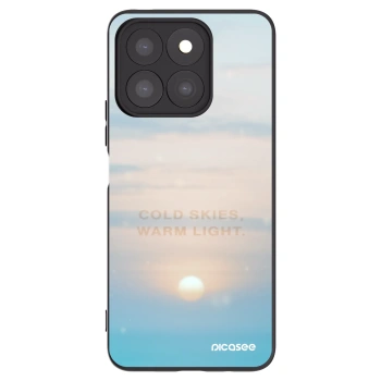 Picasee fekete szilikon tok az alábbi mobiltelefonokra Honor X8c - COLD SKIES