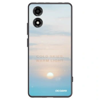 Picasee fekete szilikon tok az alábbi mobiltelefonokra Motorola Moto E14 - COLD SKIES
