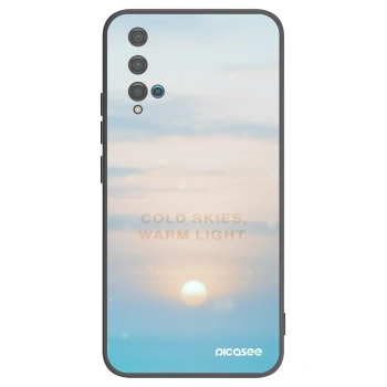 Picasee fekete szilikon tok az alábbi mobiltelefonokra Huawei Nova 5T - COLD SKIES