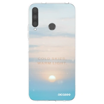 Picasee átlátszó szilikon tok az alábbi mobiltelefonokra Huawei P40 Lite E - COLD SKIES