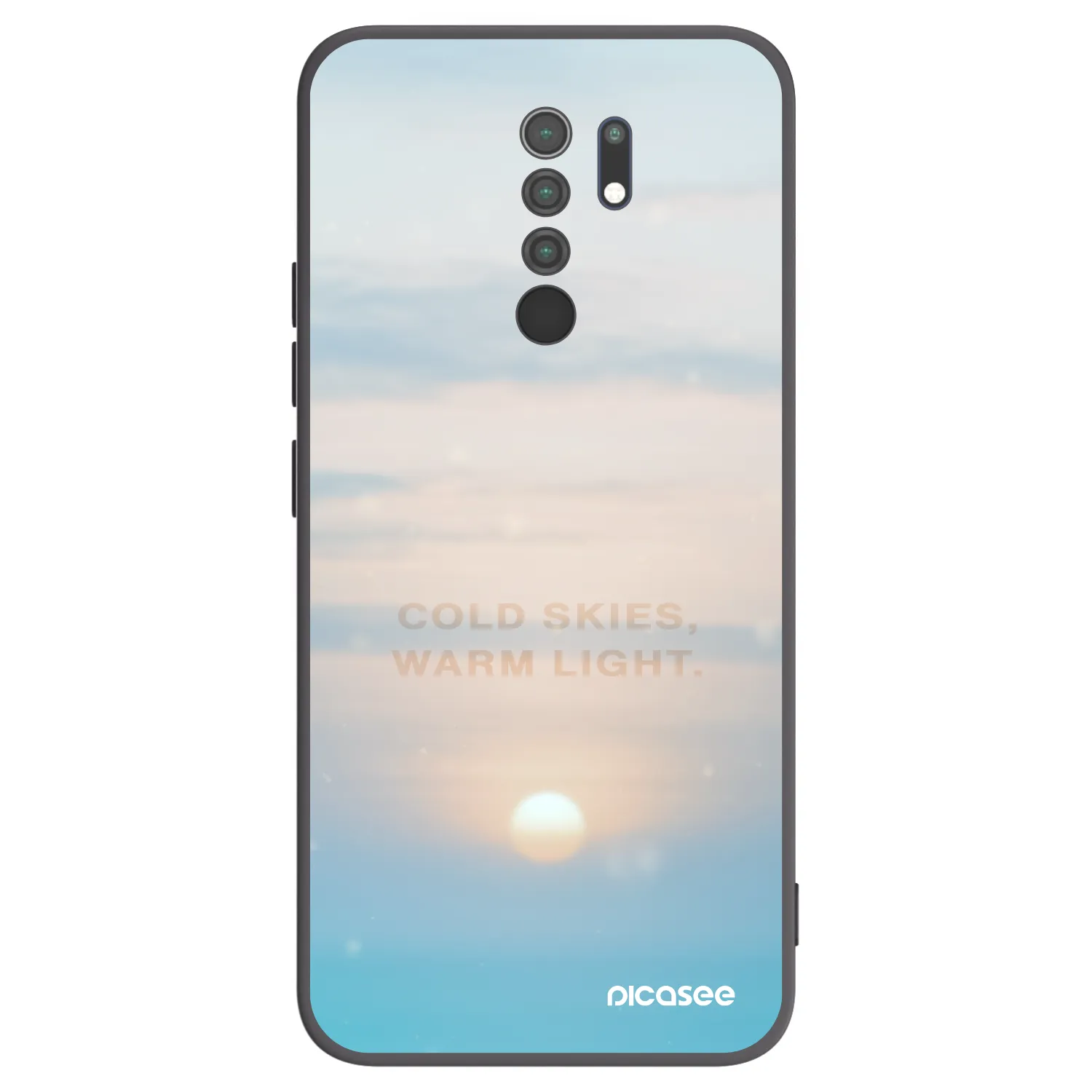 Picasee fekete szilikon tok az alábbi mobiltelefonokra Xiaomi Redmi 9 - COLD SKIES
