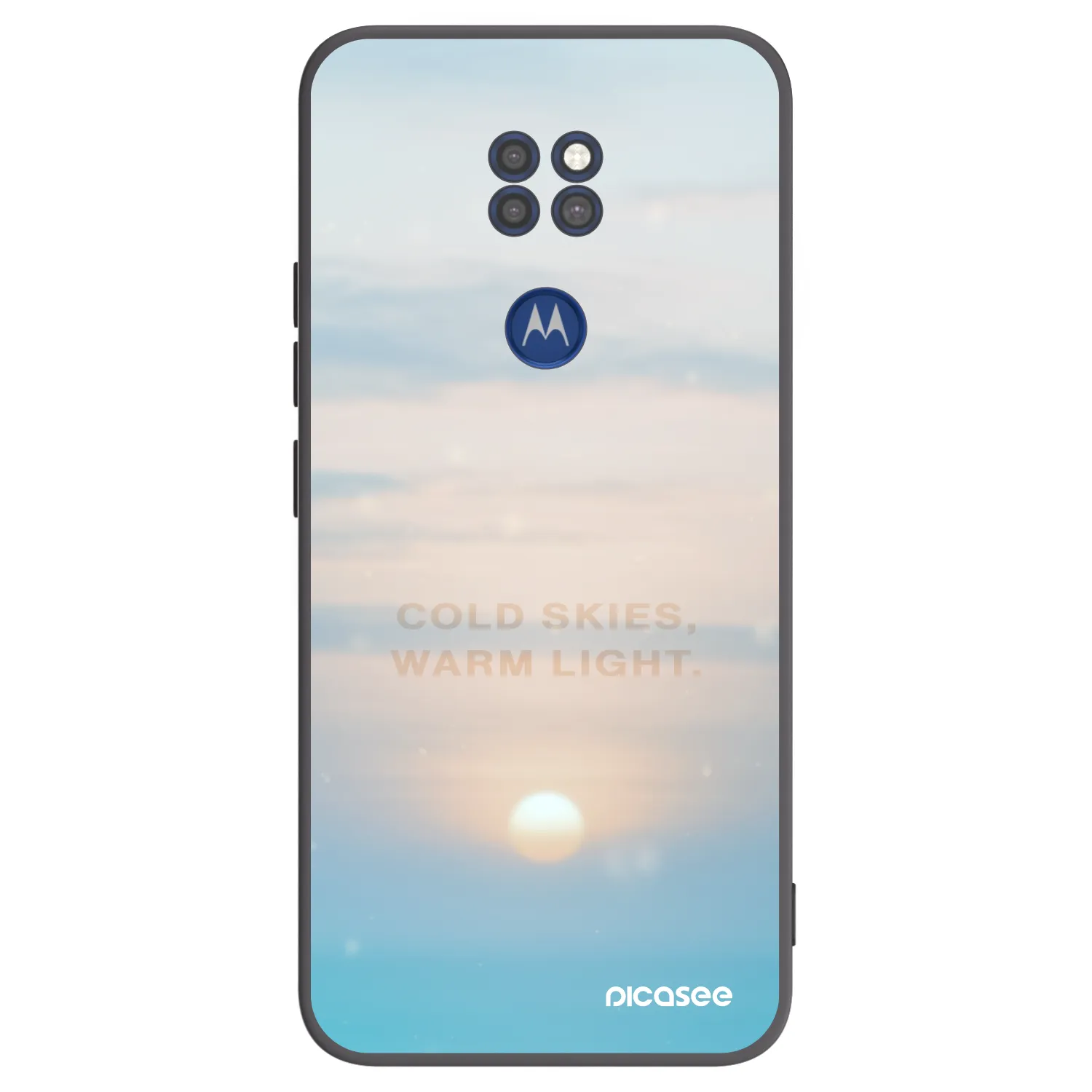 Picasee fekete szilikon tok az alábbi mobiltelefonokra Motorola Moto G9 Play - COLD SKIES