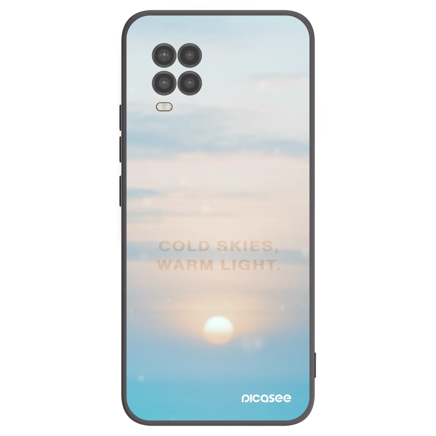 Picasee fekete szilikon tok az alábbi mobiltelefonokra Xiaomi Mi 10 Lite - COLD SKIES