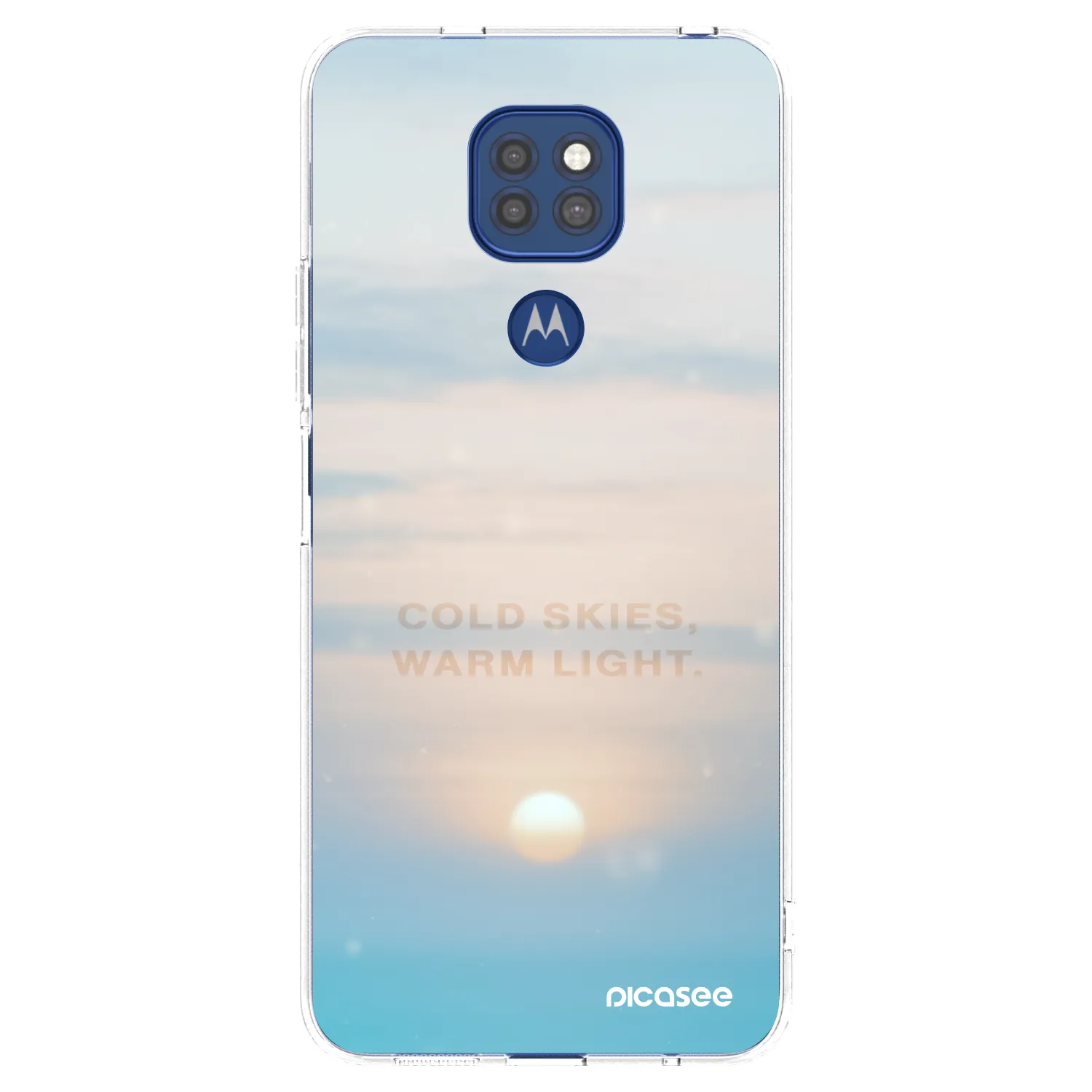 Picasee átlátszó szilikon tok az alábbi mobiltelefonokra Motorola Moto G9 Play - COLD SKIES