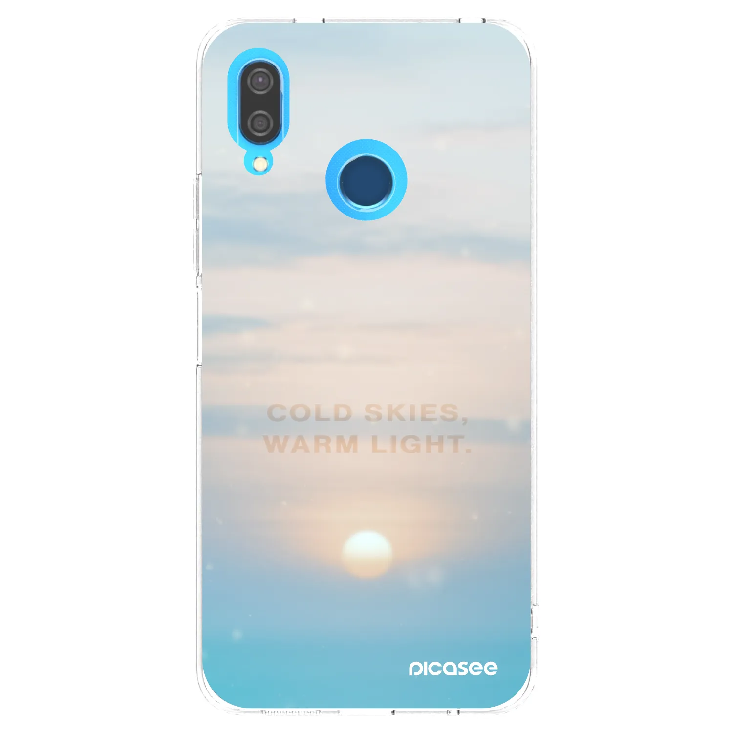 Picasee átlátszó szilikon tok az alábbi mobiltelefonokra Huawei P20 Lite - COLD SKIES