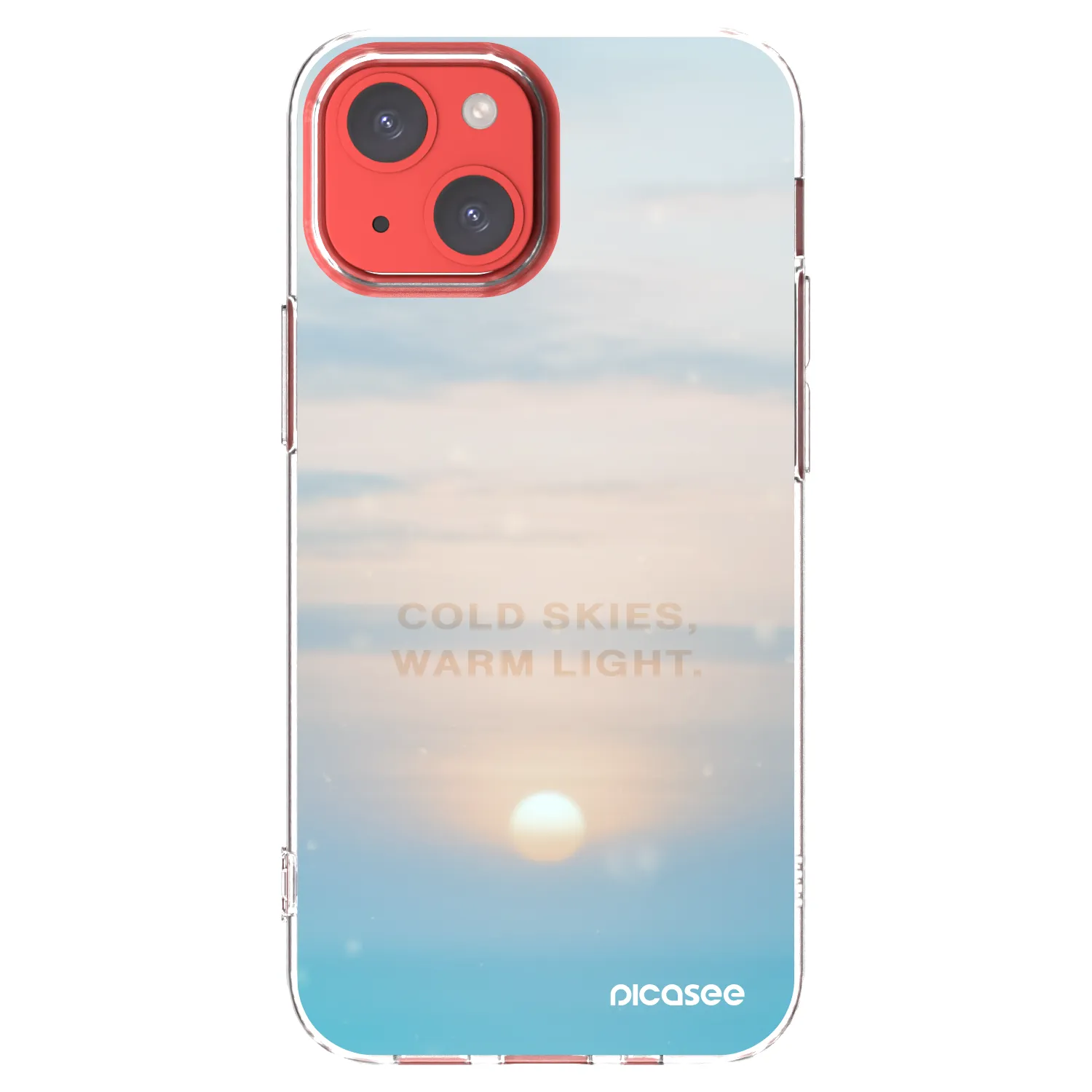 Picasee átlátszó szilikon tok az alábbi mobiltelefonokra Apple iPhone 13 mini - COLD SKIES