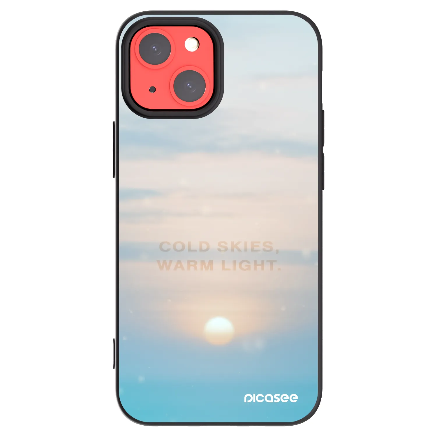 Picasee fekete szilikon tok az alábbi mobiltelefonokra Apple iPhone 13 mini - COLD SKIES