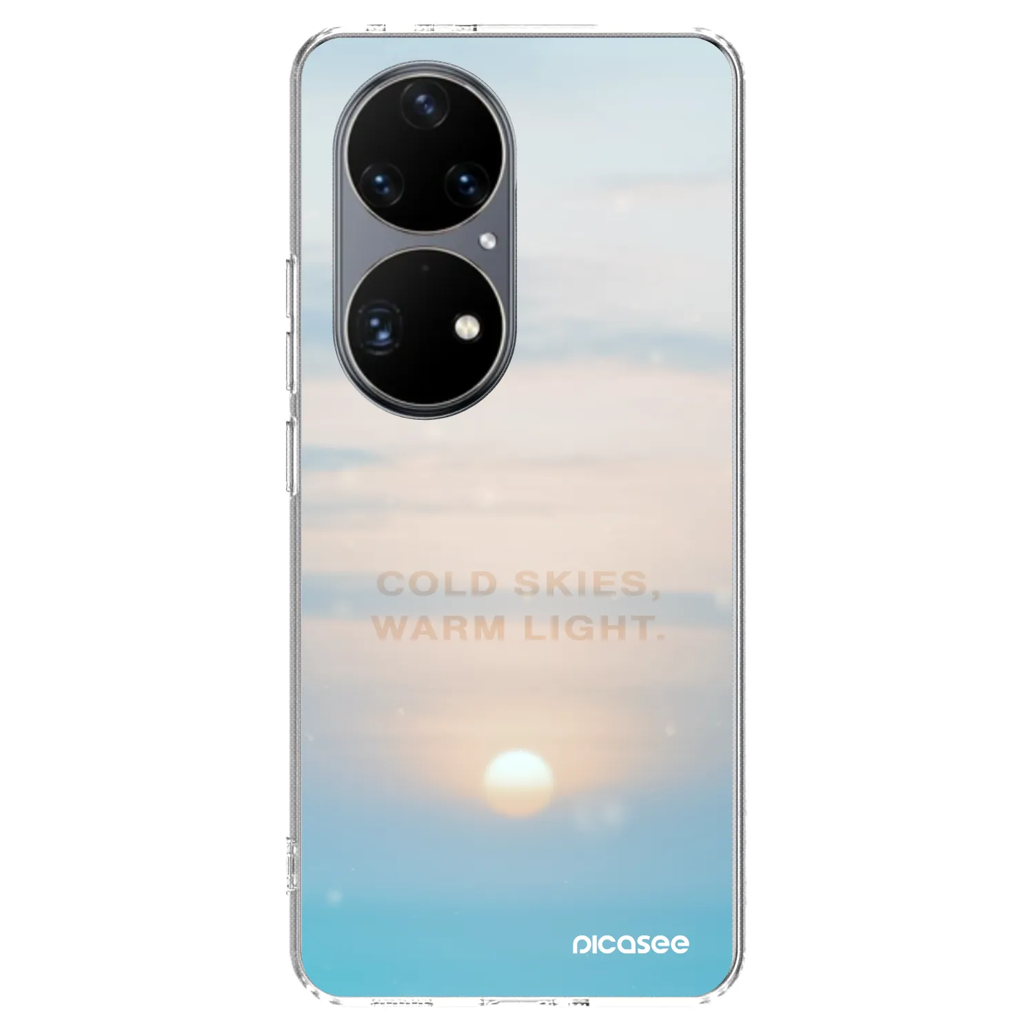 Picasee átlátszó szilikon tok az alábbi mobiltelefonokra Huawei P50 - COLD SKIES