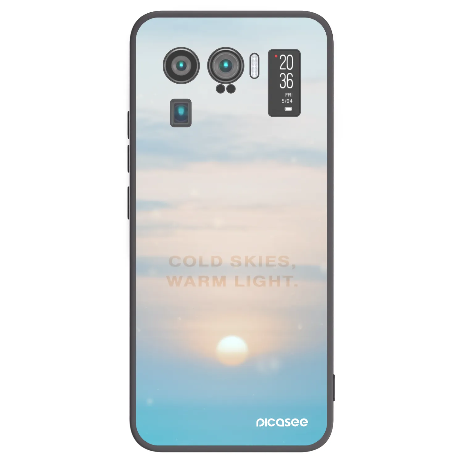Picasee fekete szilikon tok az alábbi mobiltelefonokra Xiaomi Mi 11 Ultra - COLD SKIES