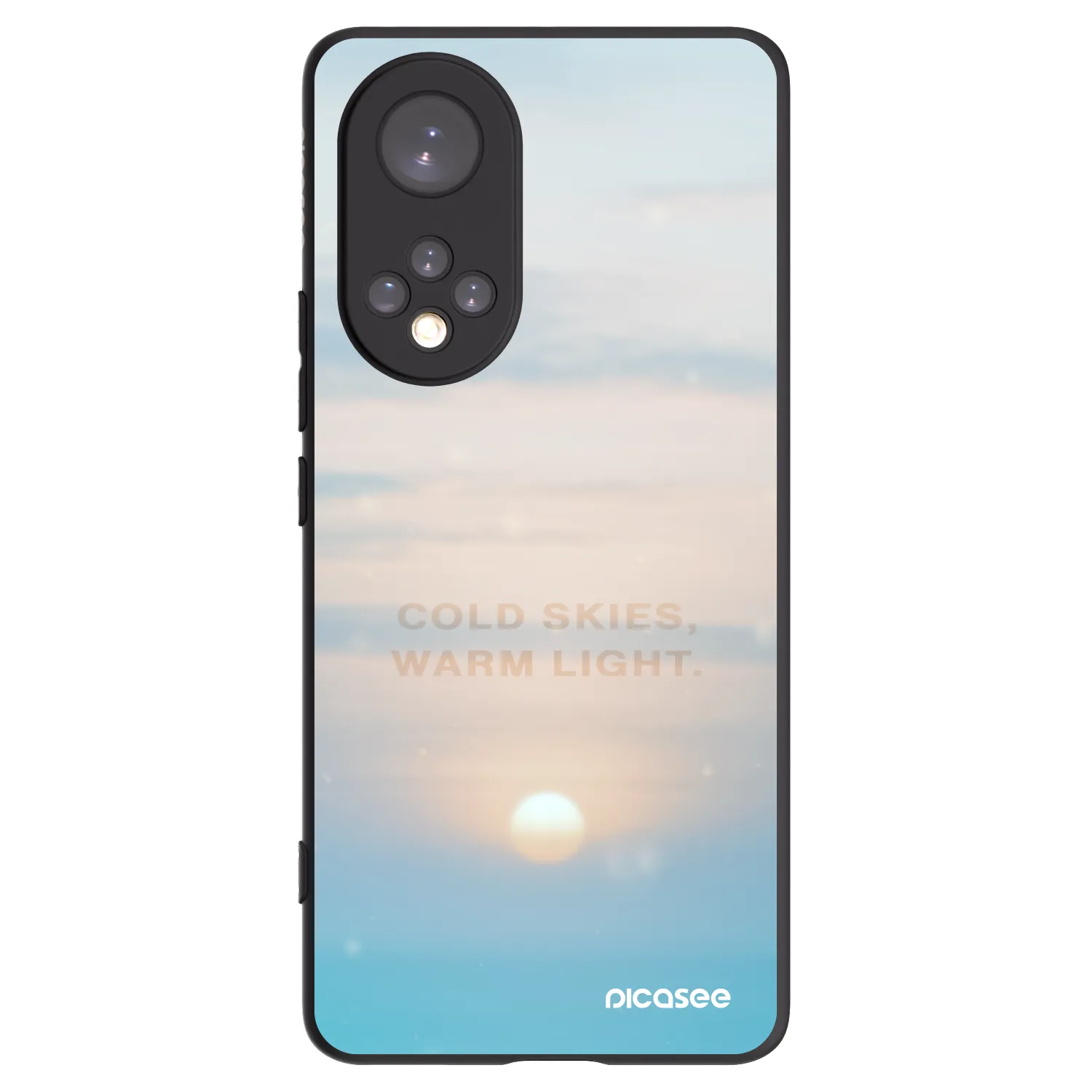 Picasee fekete szilikon tok az alábbi mobiltelefonokra Honor 50 5G - COLD SKIES