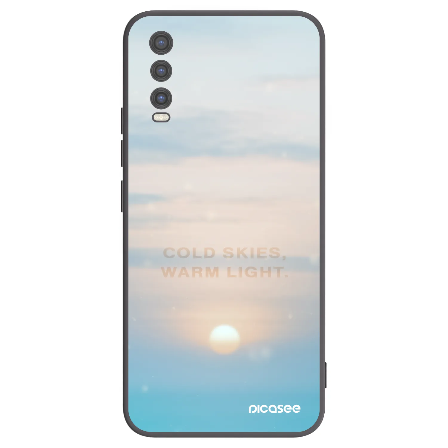 Picasee fekete szilikon tok az alábbi mobiltelefonokra Vivo Y20s - COLD SKIES