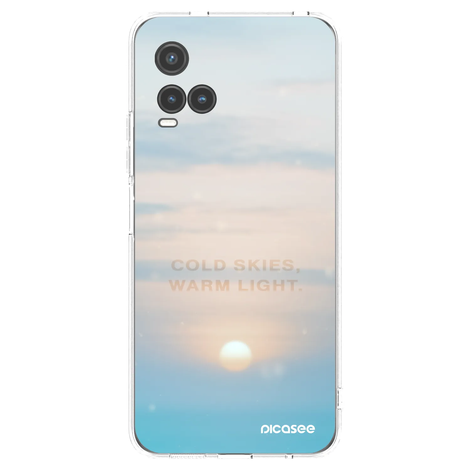 Picasee átlátszó szilikon tok az alábbi mobiltelefonokra Vivo Y33s - COLD SKIES