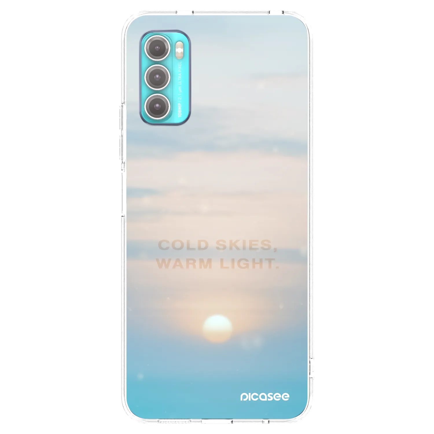 Picasee átlátszó szilikon tok az alábbi mobiltelefonokra Motorola Moto G60 - COLD SKIES