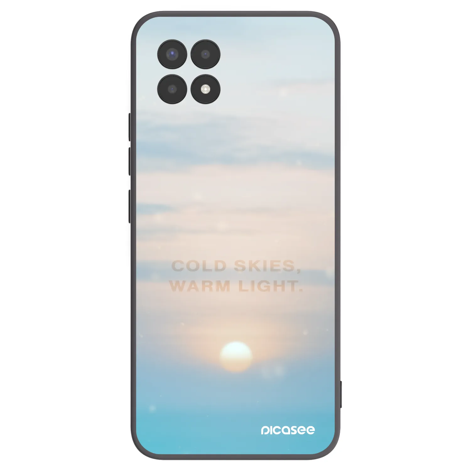 Picasee fekete szilikon tok az alábbi mobiltelefonokra Realme 8i - COLD SKIES