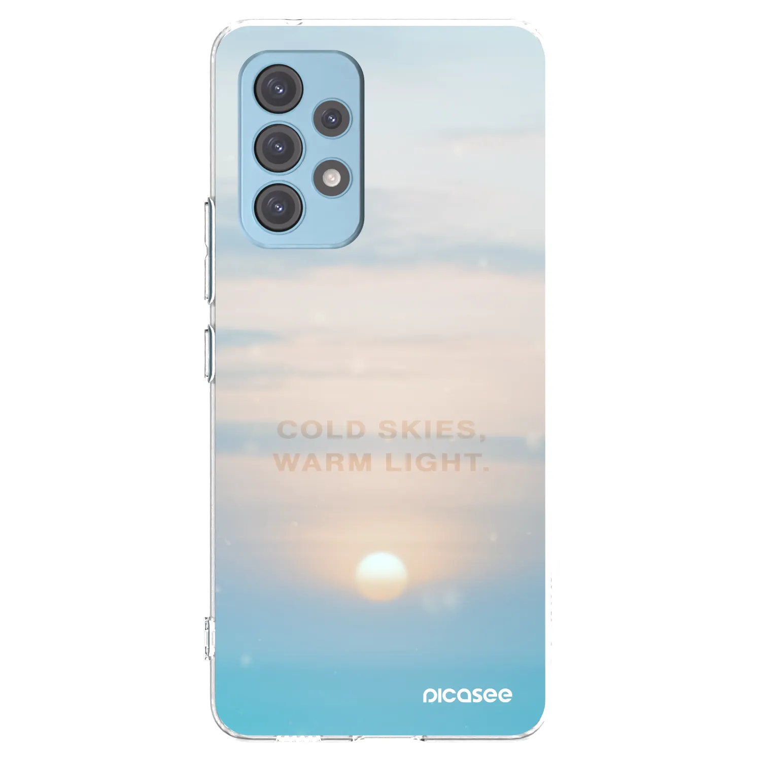 Picasee átlátszó szilikon tok az alábbi mobiltelefonokra Samsung Galaxy A53 5G A536 - COLD SKIES
