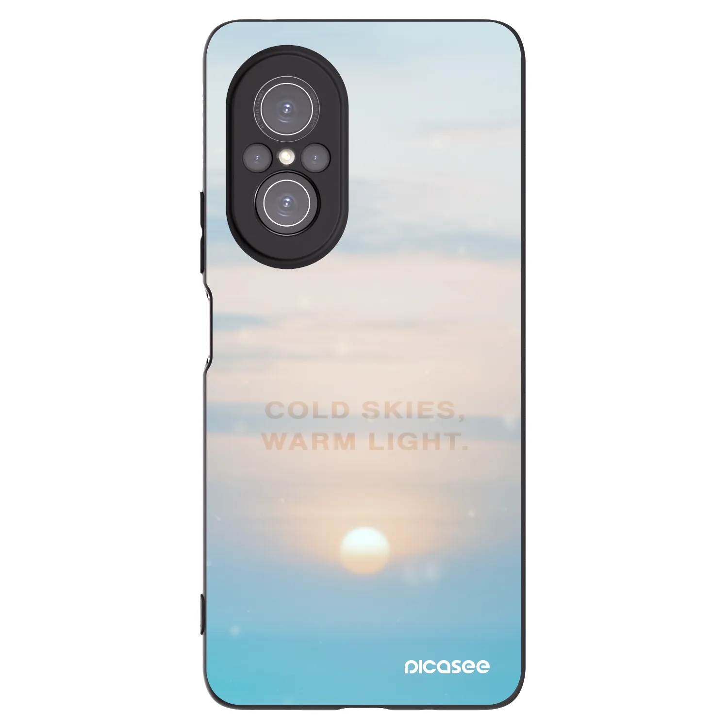 Picasee fekete szilikon tok az alábbi mobiltelefonokra Huawei Nova 9 SE - COLD SKIES