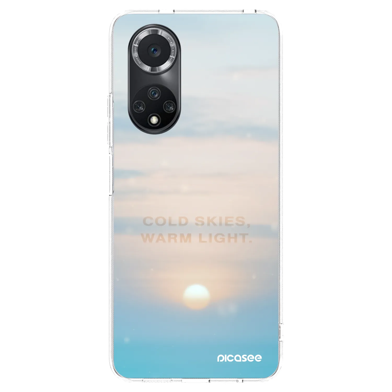 Picasee átlátszó szilikon tok az alábbi mobiltelefonokra Huawei Nova 9 SE - COLD SKIES