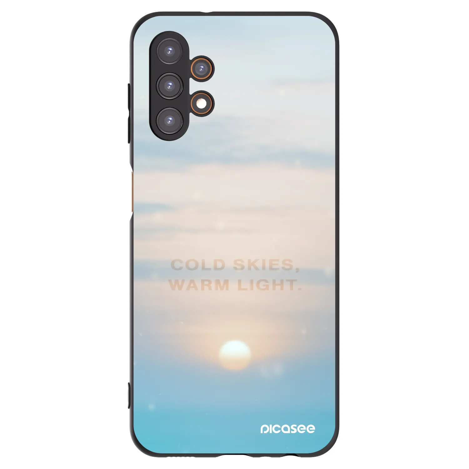 Picasee fekete szilikon tok az alábbi mobiltelefonokra Samsung Galaxy A13 4G A135 - COLD SKIES