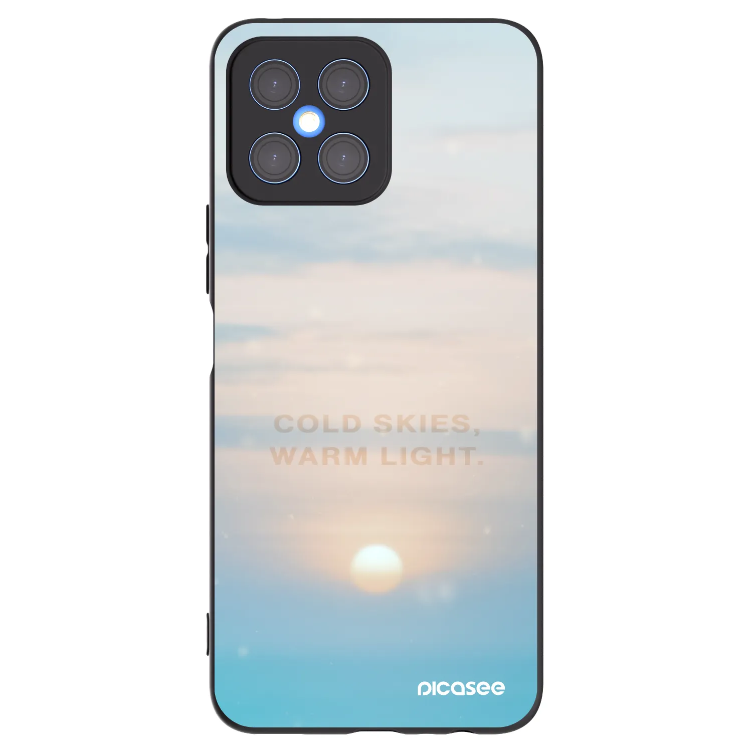 Picasee fekete szilikon tok az alábbi mobiltelefonokra Honor X8 4G - COLD SKIES