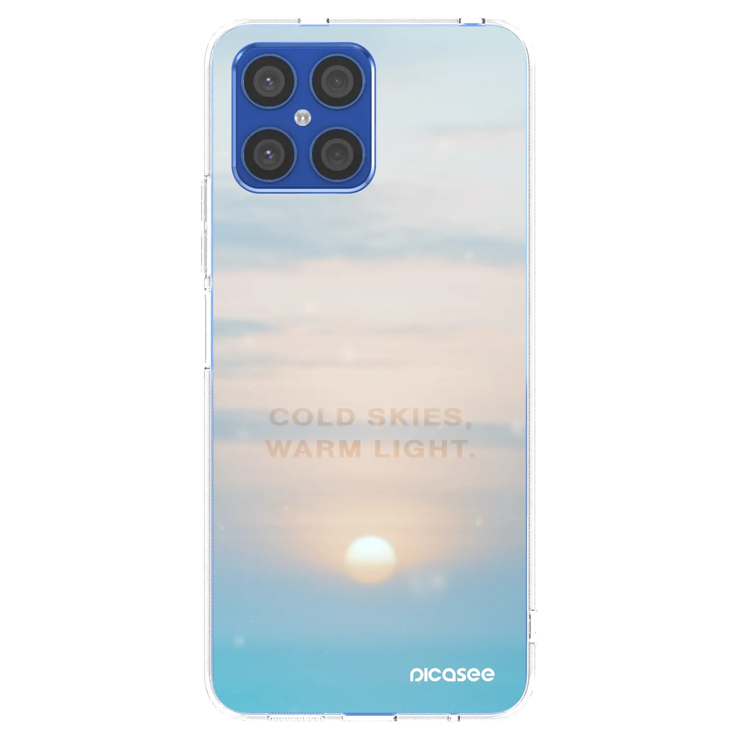 Picasee átlátszó szilikon tok az alábbi mobiltelefonokra Honor X8 4G - COLD SKIES