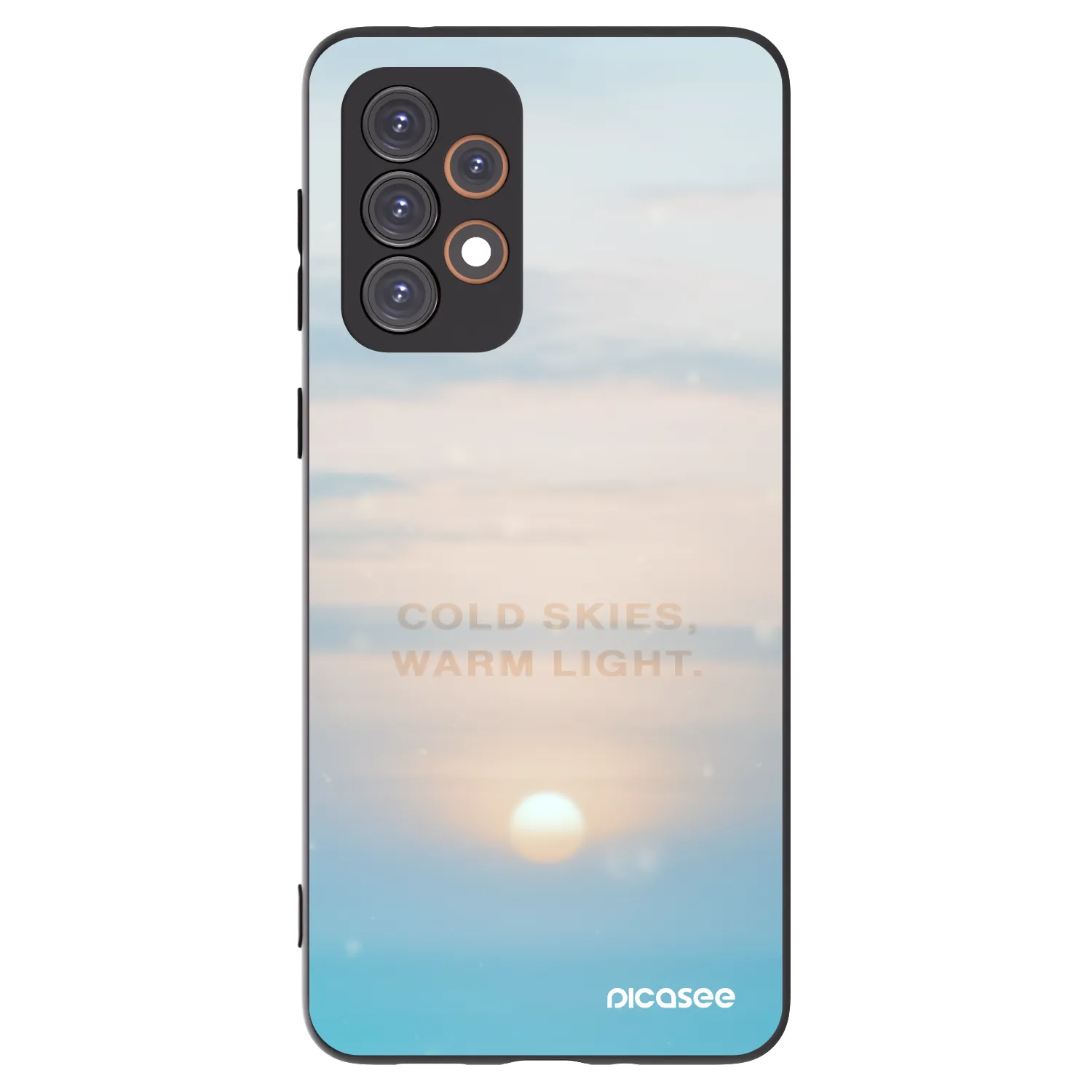 Picasee fekete szilikon tok az alábbi mobiltelefonokra Samsung Galaxy A33 5G A336 - COLD SKIES