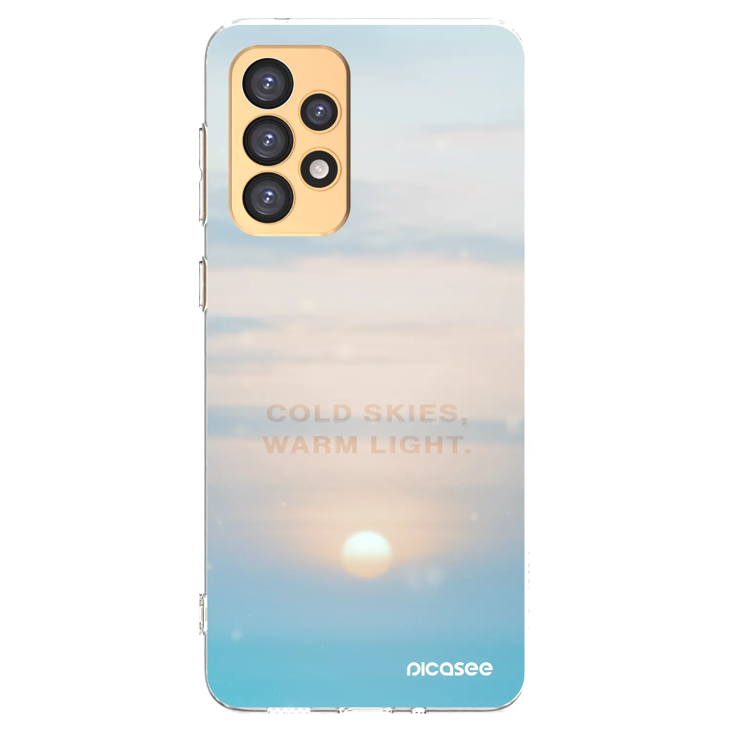 Picasee átlátszó szilikon tok az alábbi mobiltelefonokra Samsung Galaxy A33 5G A336 - COLD SKIES