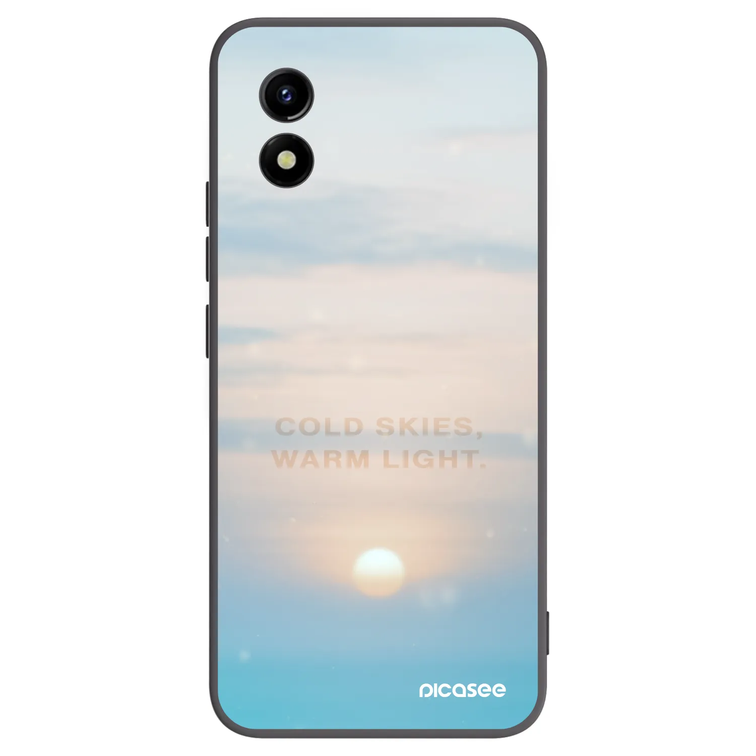 Picasee fekete szilikon tok az alábbi mobiltelefonokra Vivo Y01 - COLD SKIES