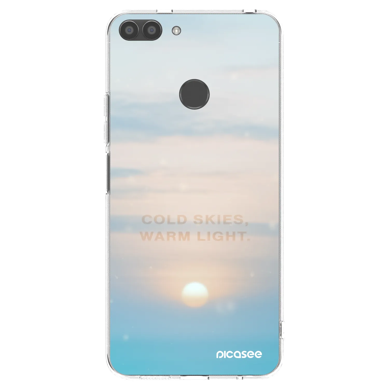 Picasee átlátszó szilikon tok az alábbi mobiltelefonokra Huawei P Smart - COLD SKIES