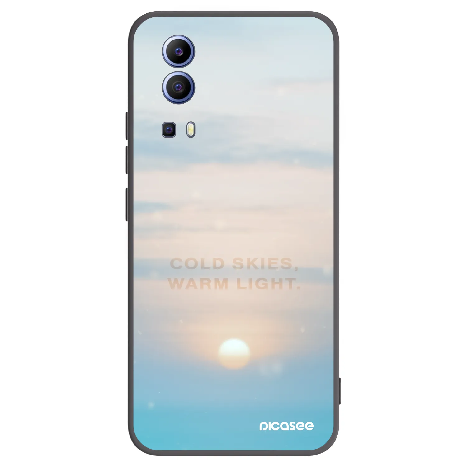 Picasee fekete szilikon tok az alábbi mobiltelefonokra Vivo Y52 5G - COLD SKIES