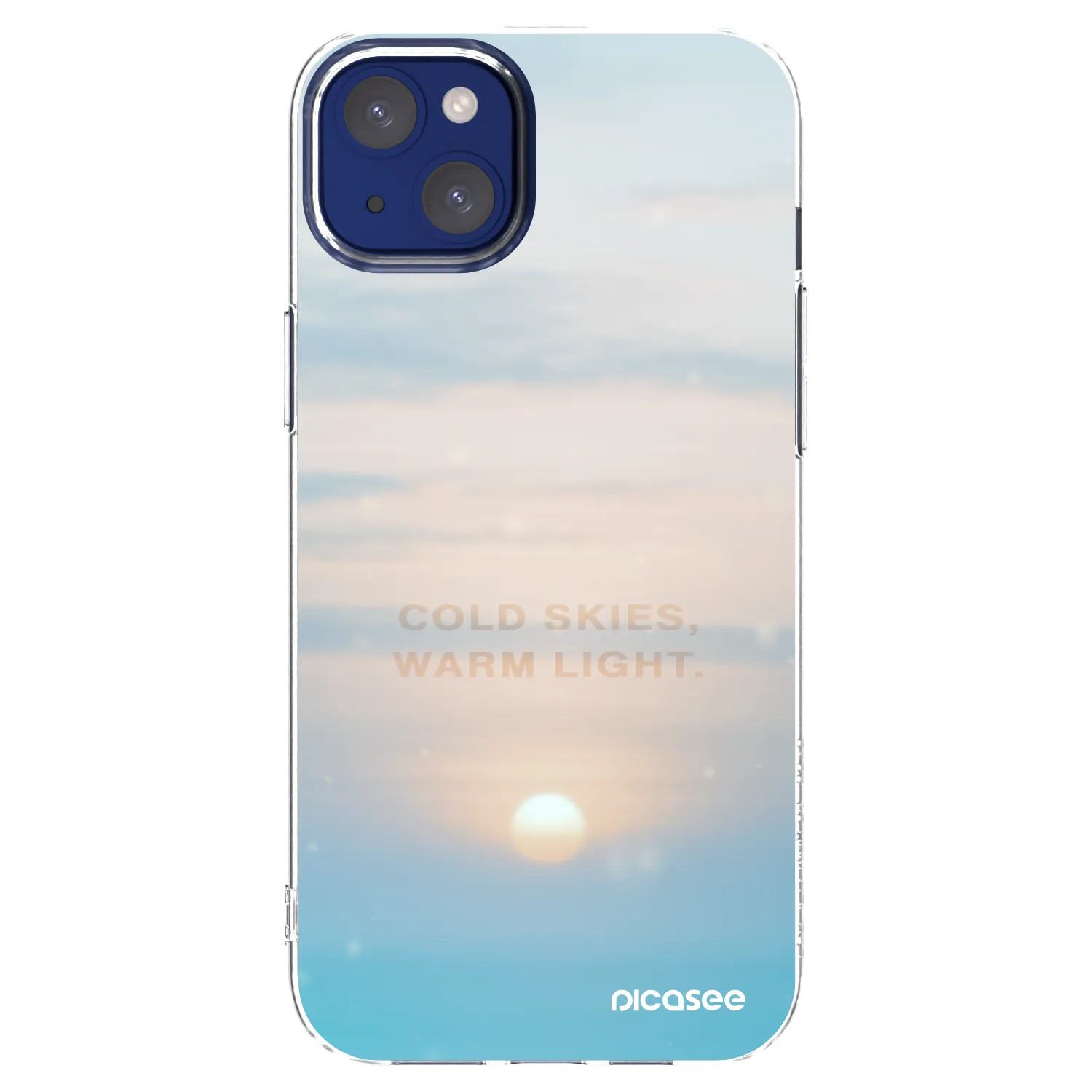 Picasee átlátszó szilikon tok az alábbi mobiltelefonokra Apple iPhone 14 Plus - COLD SKIES