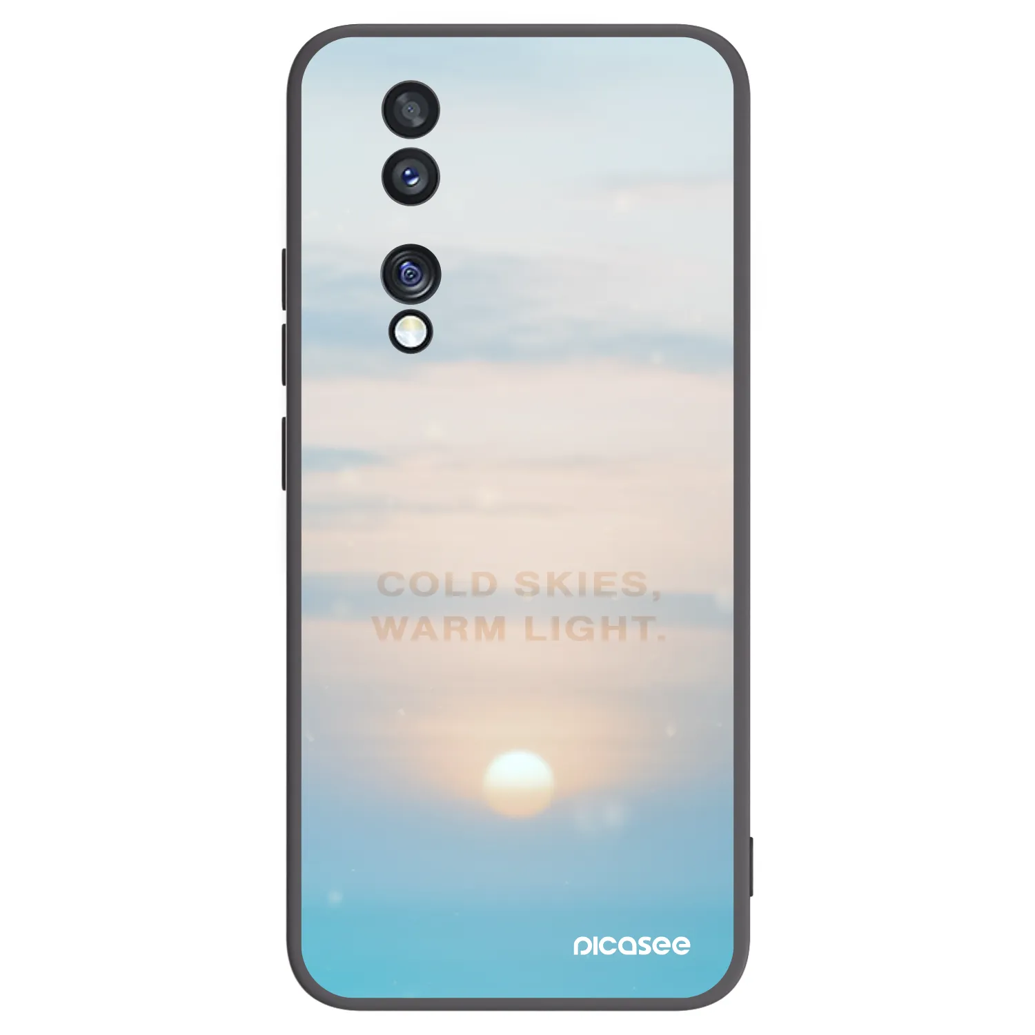 Picasee fekete szilikon tok az alábbi mobiltelefonokra Honor 70 - COLD SKIES