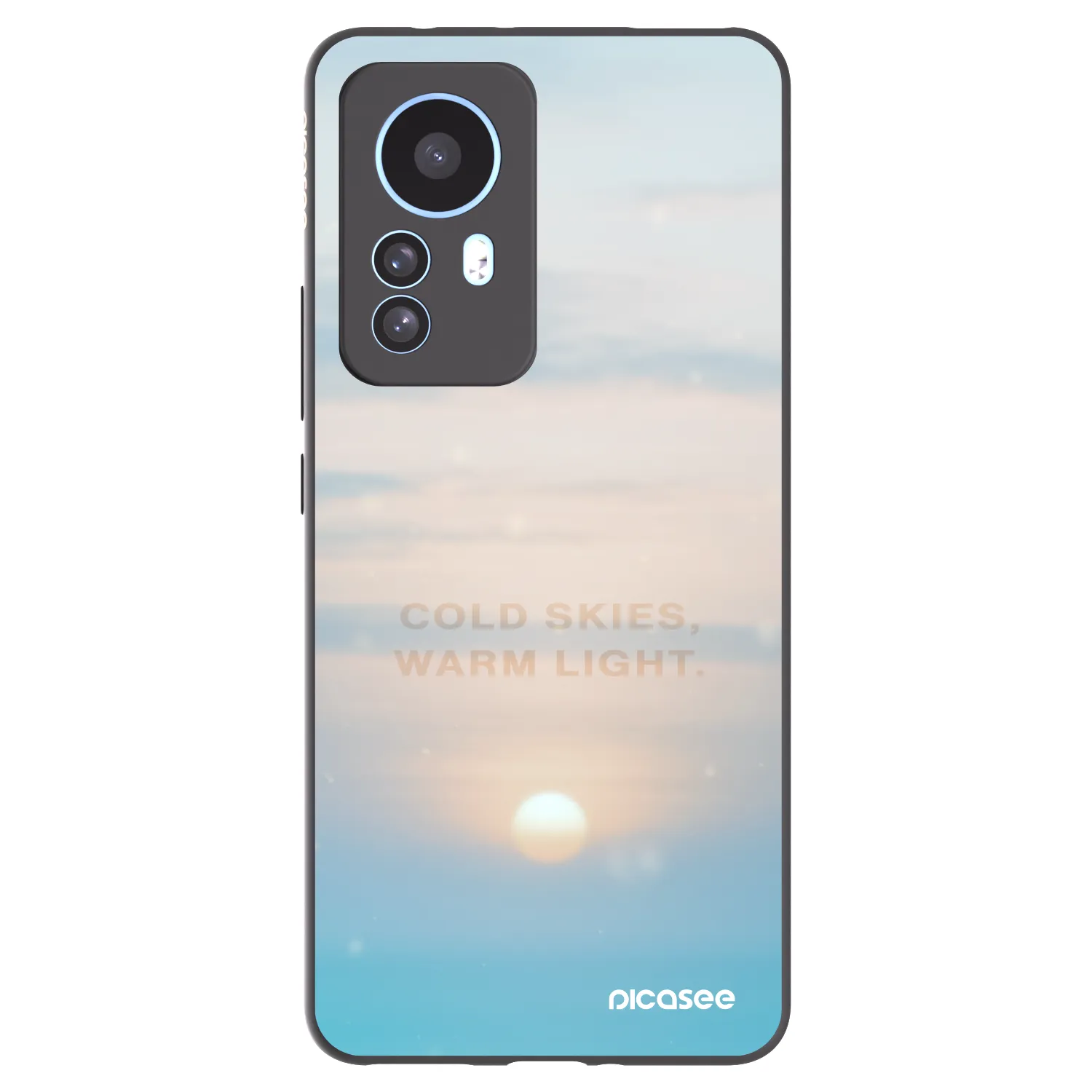 Picasee fekete szilikon tok az alábbi mobiltelefonokra Xiaomi 12T - COLD SKIES