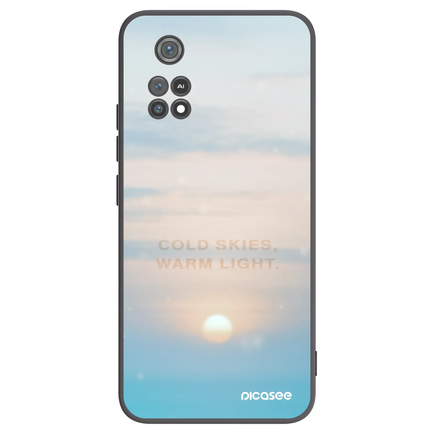 Picasee fekete szilikon tok az alábbi mobiltelefonokra Xiaomi Poco M4 Pro - COLD SKIES