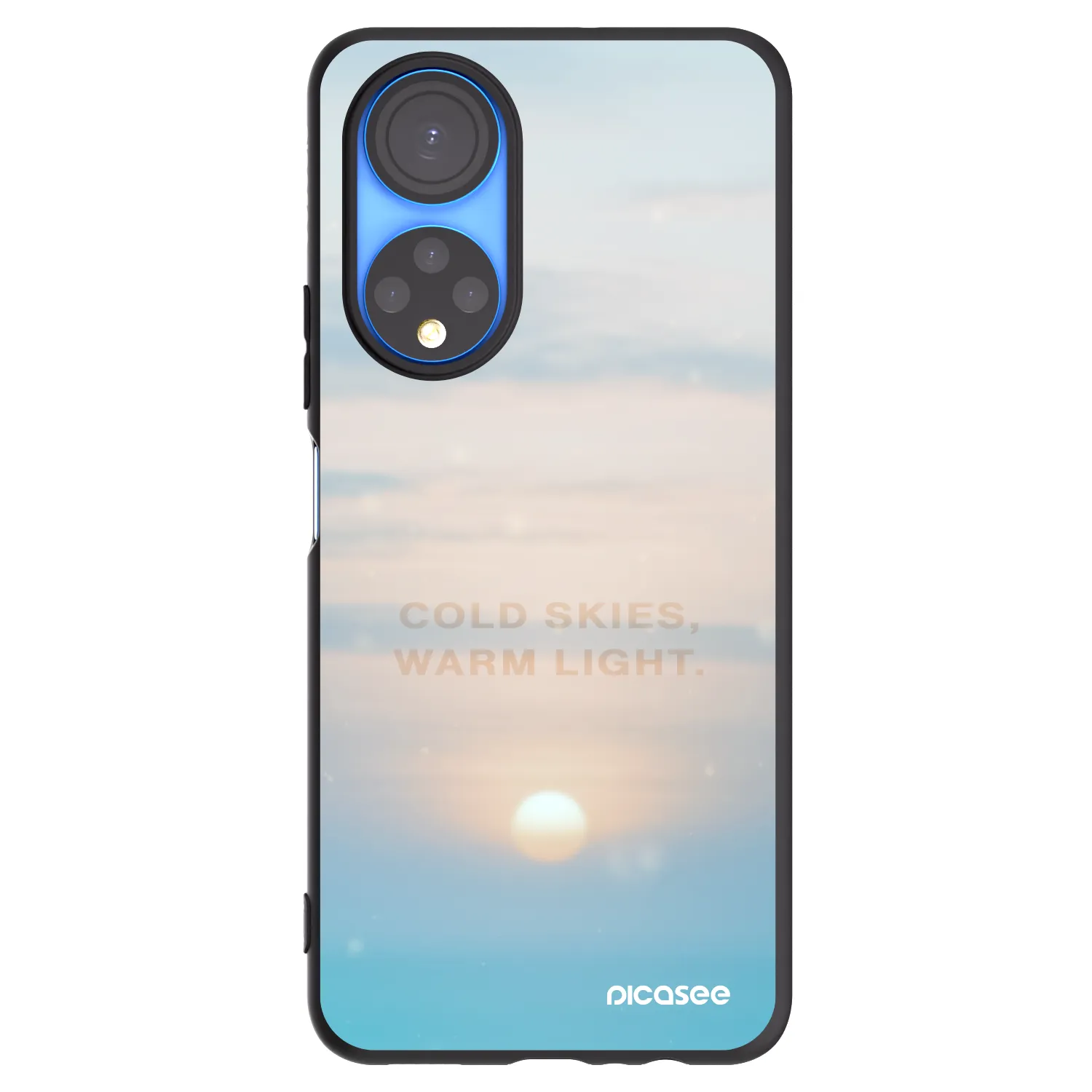 Picasee fekete szilikon tok az alábbi mobiltelefonokra Honor X7 - COLD SKIES
