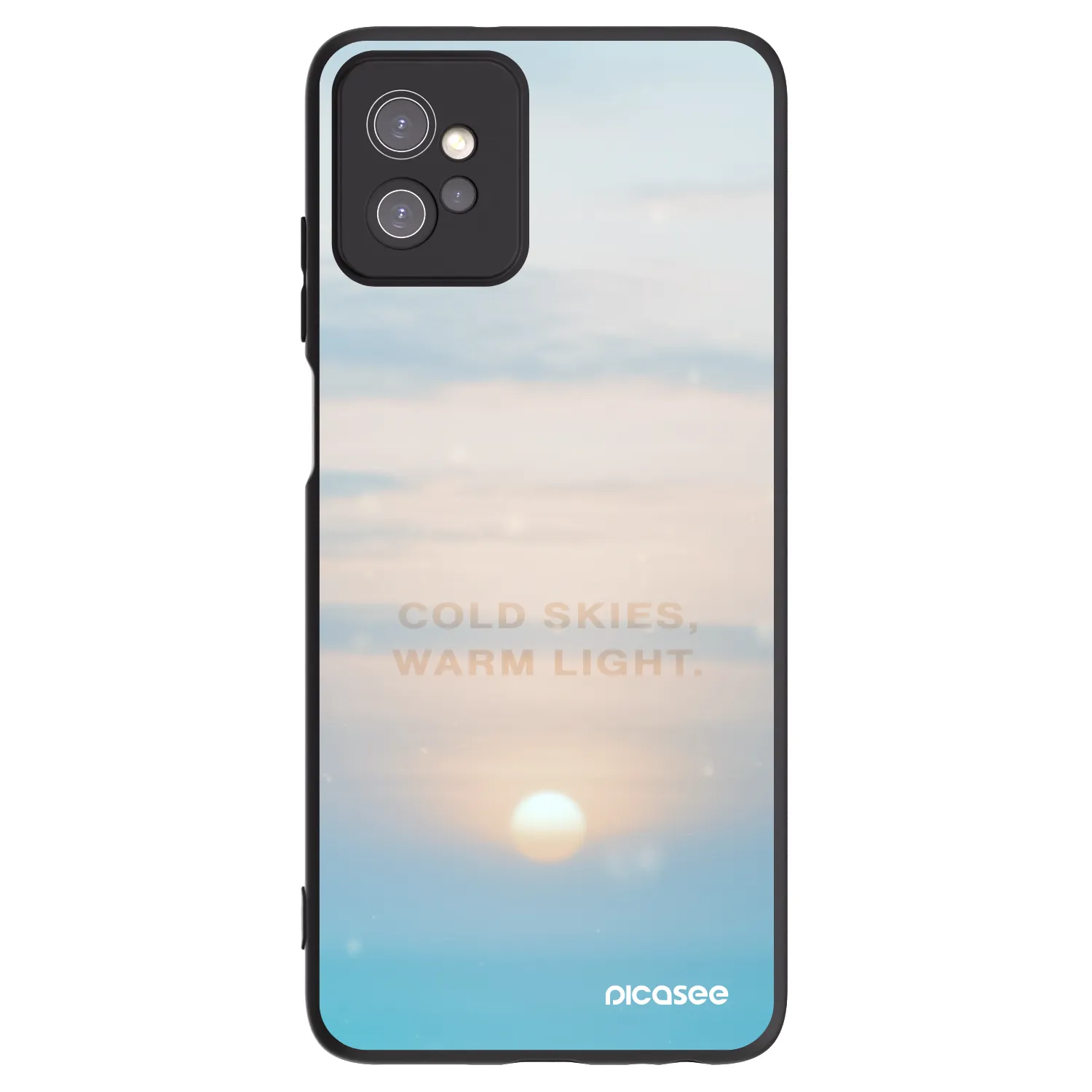 Picasee fekete szilikon tok az alábbi mobiltelefonokra Motorola Moto G32 - COLD SKIES