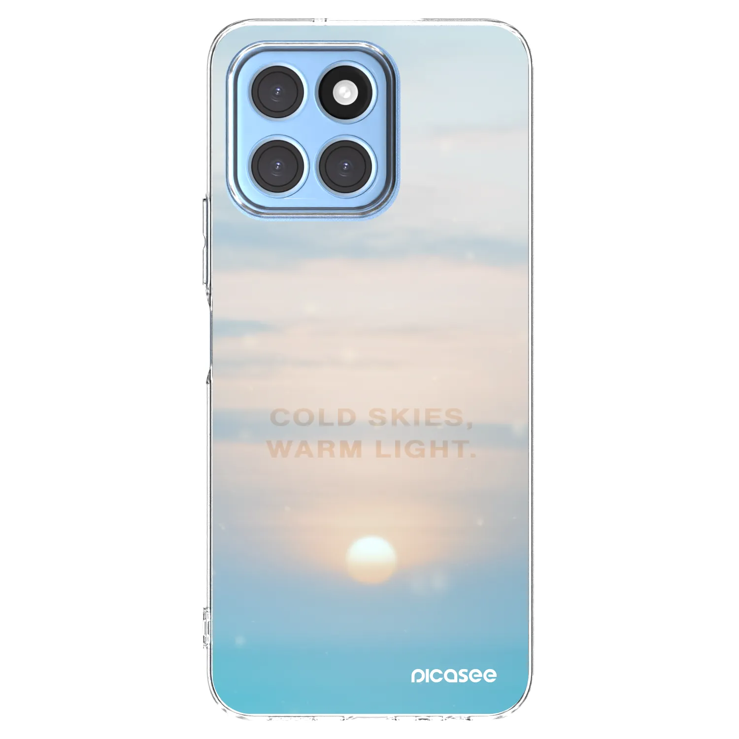 Picasee átlátszó szilikon tok az alábbi mobiltelefonokra Honor X8 5G - COLD SKIES
