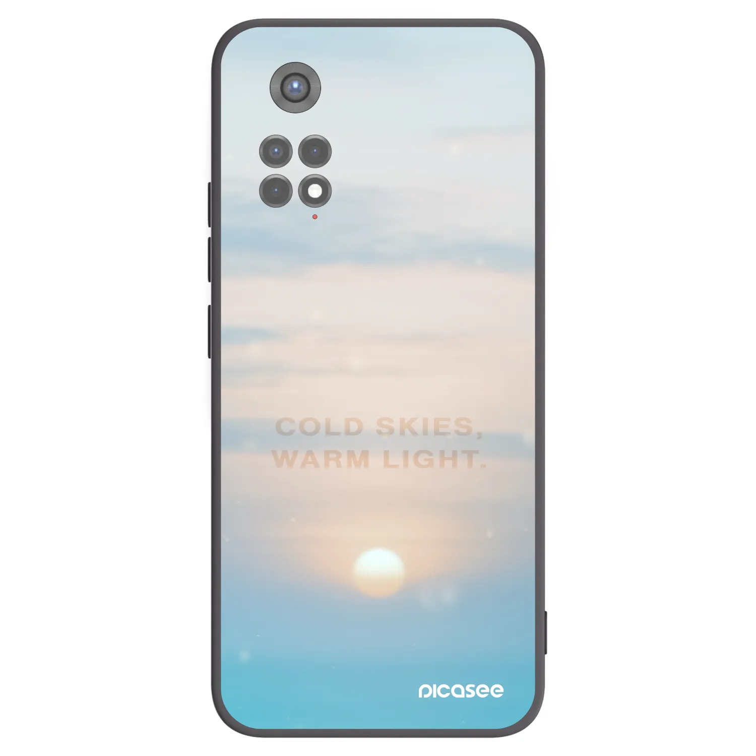 Picasee fekete szilikon tok az alábbi mobiltelefonokra Xiaomi Redmi Note 11S 5G - COLD SKIES