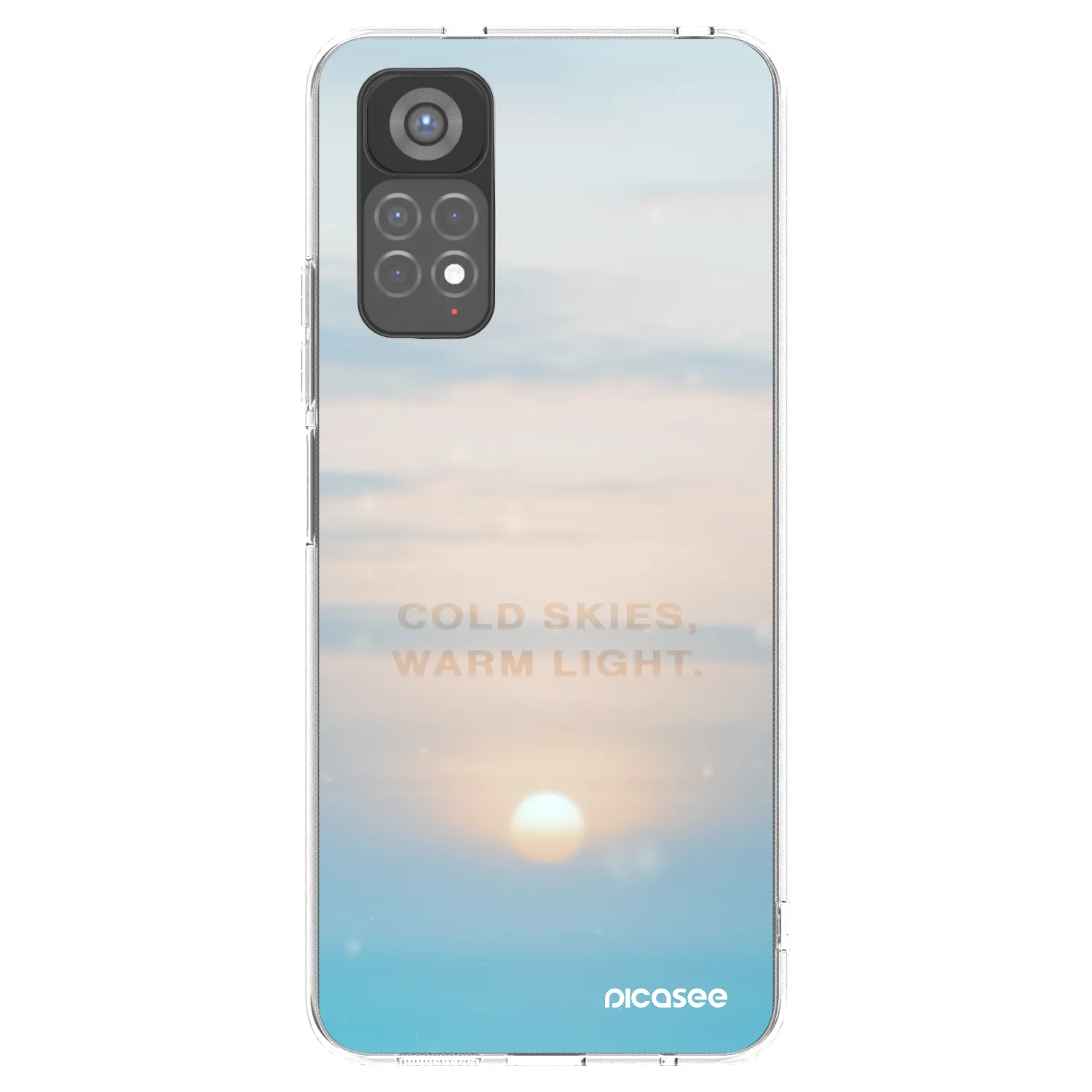 Picasee átlátszó szilikon tok az alábbi mobiltelefonokra Xiaomi Redmi Note 11S 5G - COLD SKIES