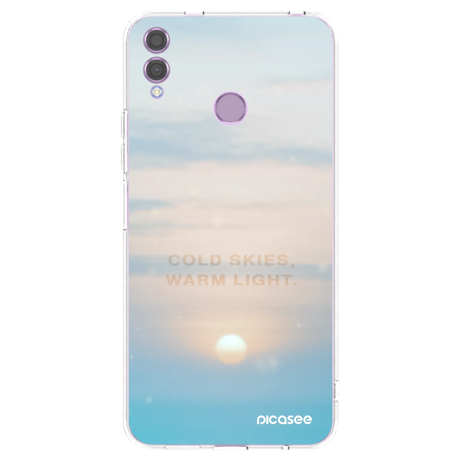 Picasee átlátszó szilikon tok az alábbi mobiltelefonokra Honor 8X - COLD SKIES