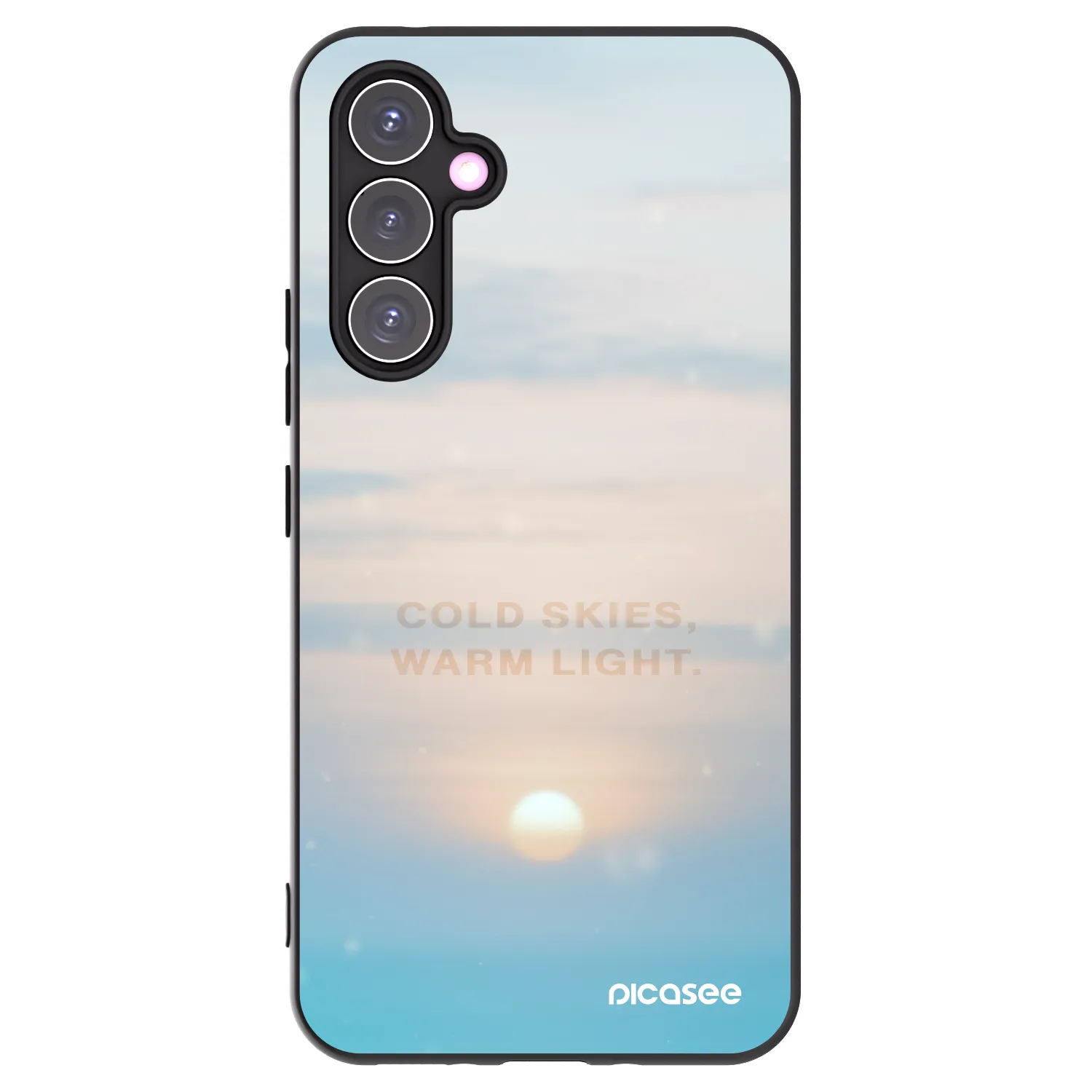 Picasee fekete szilikon tok az alábbi mobiltelefonokra Samsung Galaxy A54 5G A546B - COLD SKIES