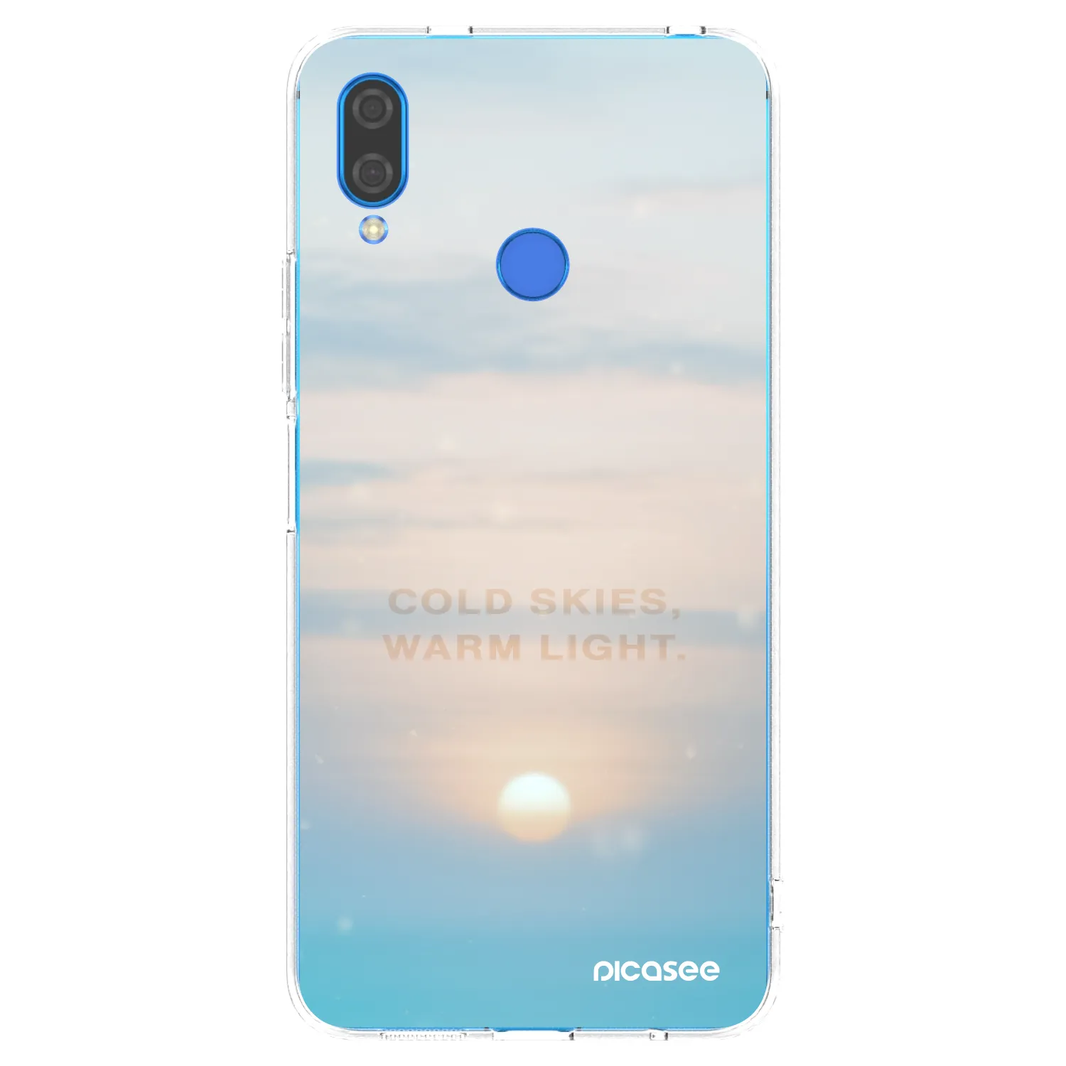 Picasee átlátszó szilikon tok az alábbi mobiltelefonokra Huawei Nova 3i - COLD SKIES