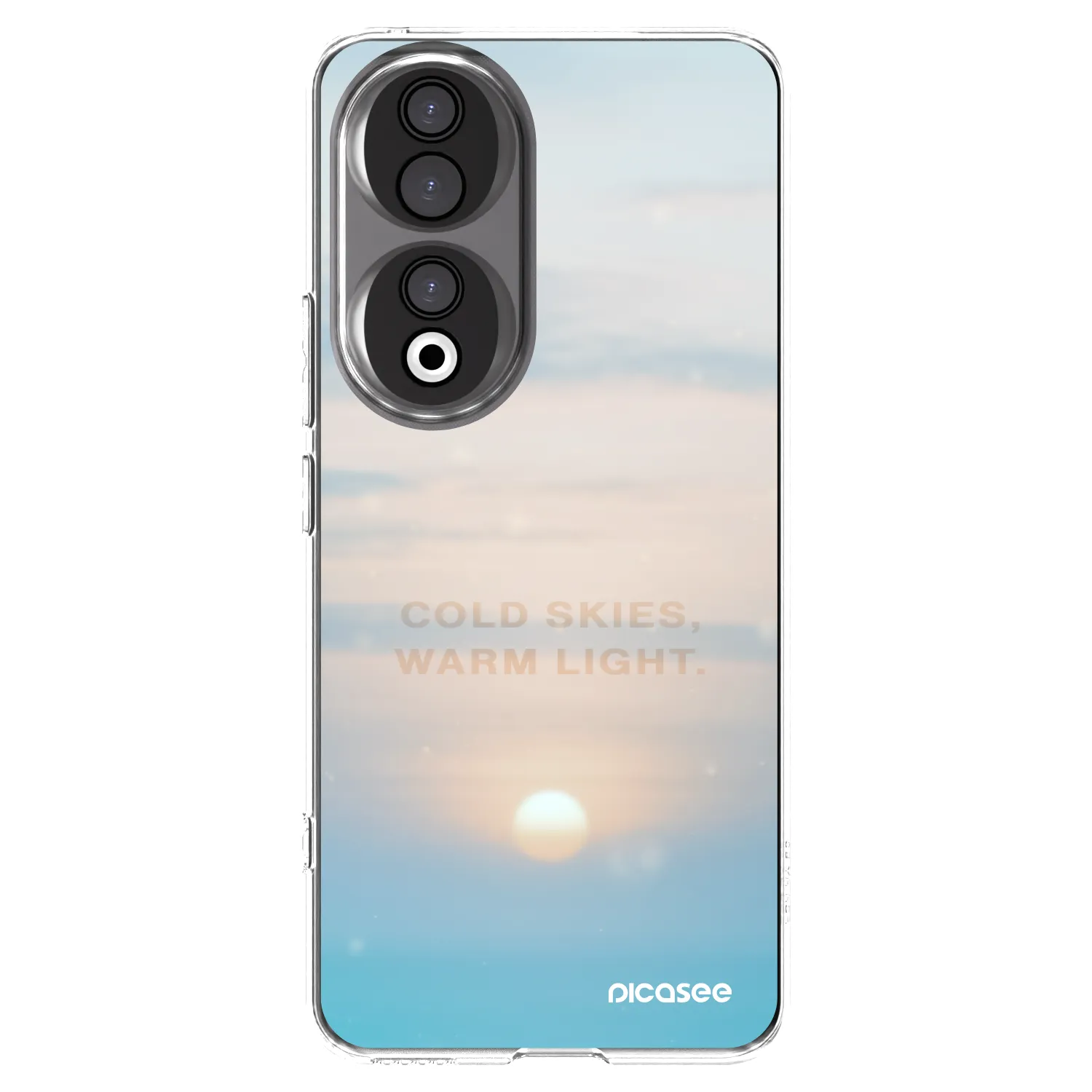 Picasee átlátszó szilikon tok az alábbi mobiltelefonokra Honor 90 5G - COLD SKIES