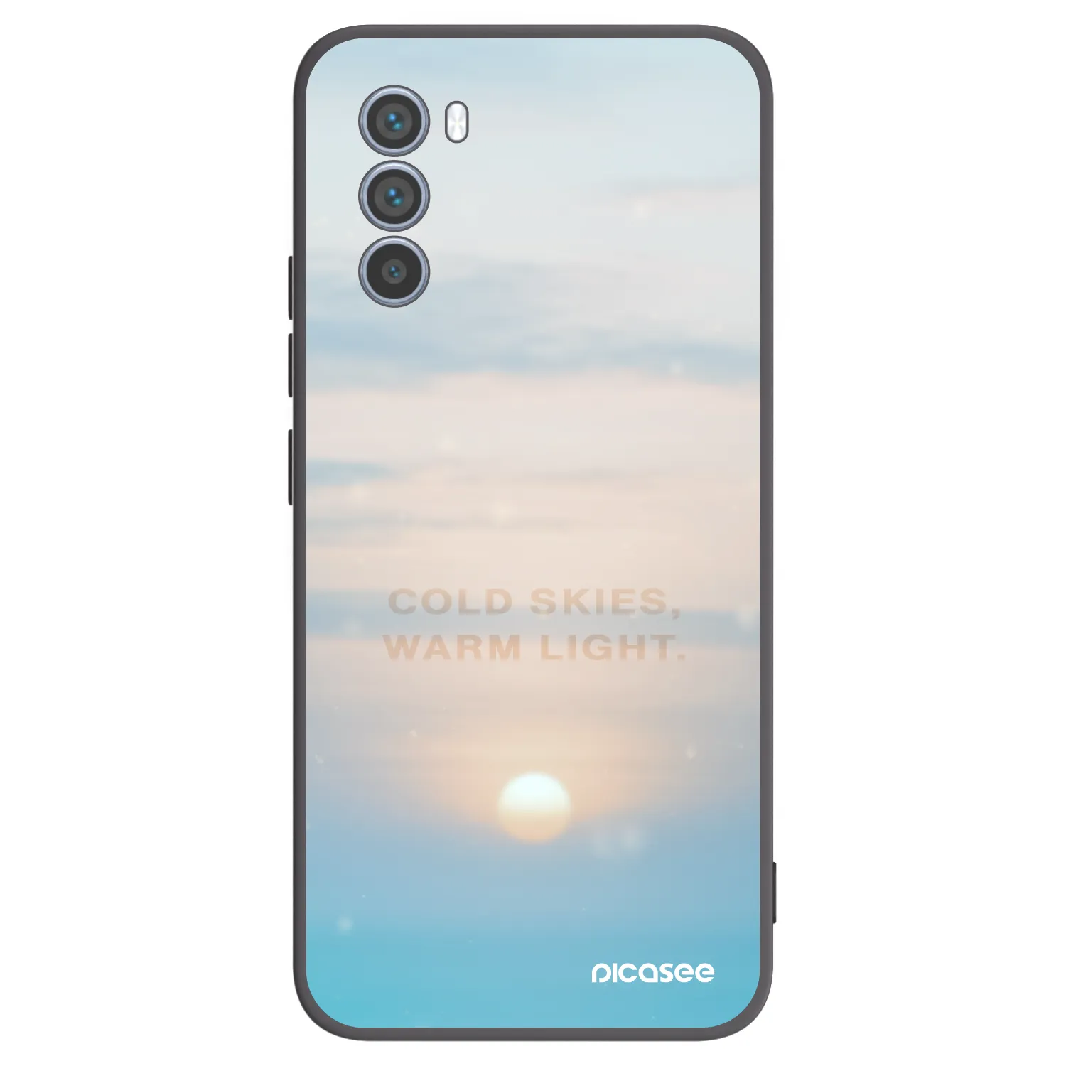 Picasee fekete szilikon tok az alábbi mobiltelefonokra Motorola Moto G62 - COLD SKIES