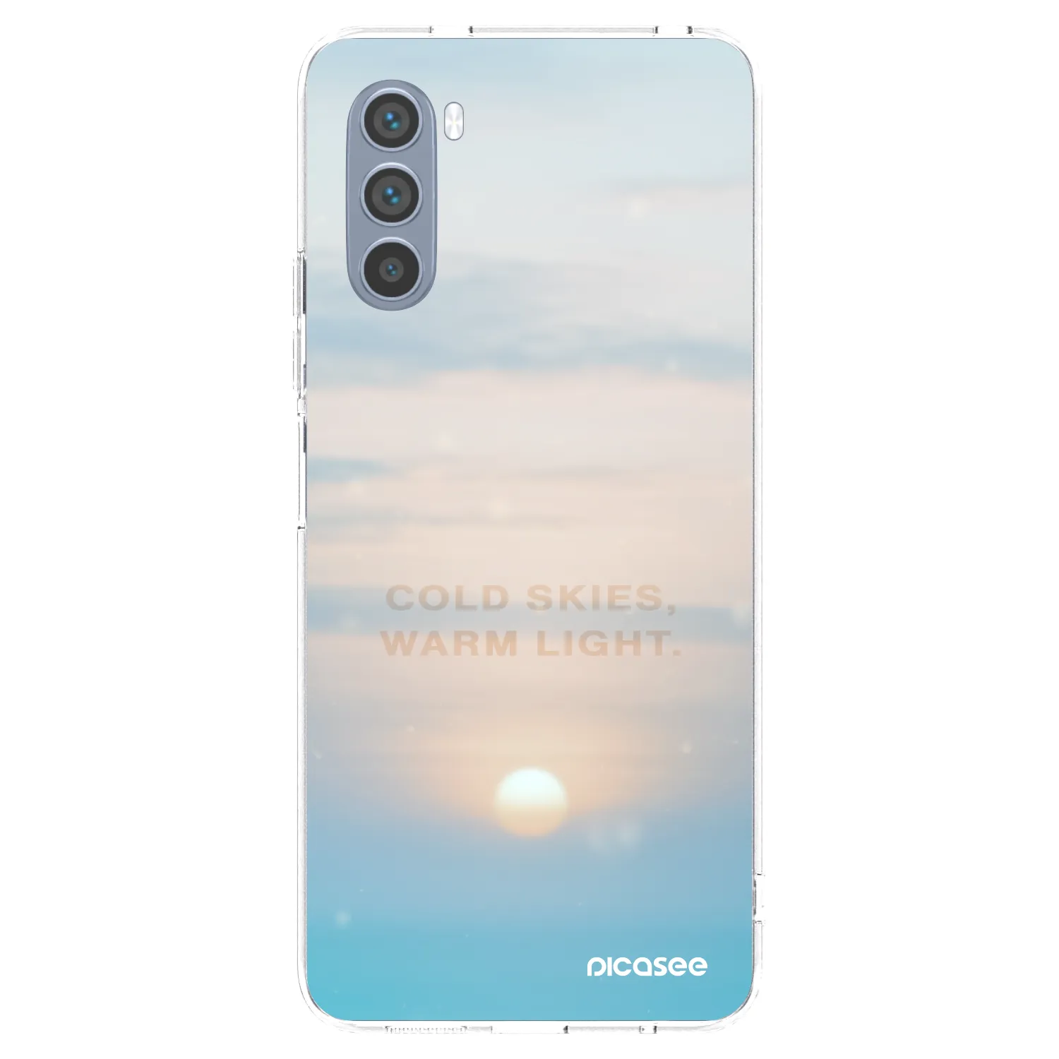 Picasee átlátszó szilikon tok az alábbi mobiltelefonokra Motorola Moto G62 - COLD SKIES