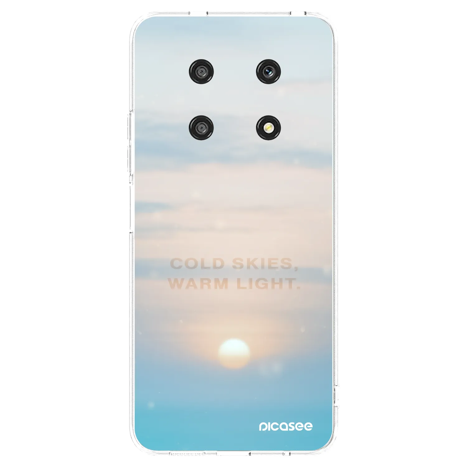 Picasee átlátszó szilikon tok az alábbi mobiltelefonokra Honor Magic4 Lite 5G - COLD SKIES